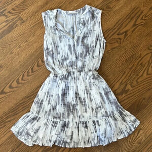 TART Sleeveless V-neck button down mini dress with pockets women’s size XS